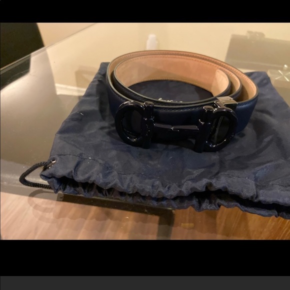 { Salvatore Ferragamo }Gancini Matte Belt - Picture 1 of 4